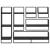 Set rafturi de perete 6 pcs Stejar Negru 100 x 25 x 30 cm GartenMobel Dekor