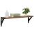 Șemele de perete cu raft 2 pcs Lemn Vechi 60 x 15 x 15,5 cm GartenMobel Dekor