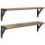 Șemele de perete 2 pcs Stejar Artizanal 60 x 15 x 15,5 cm GartenMobel Dekor