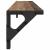 Șemele de perete cu raft 2 pcs Lemn Vechi 80 x 15 x 15,5 cm GartenMobel Dekor