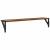 Șemele de perete cu raft 2 pcs Lemn Vechi 80 x 15 x 15,5 cm GartenMobel Dekor