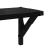 Șemele de perete cu raft 2 pcs Stejar Negru 80 x 15 x 15,5 cm GartenMobel Dekor