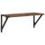 Șemele de perete cu raft 2 pcs Lemn Vechi 60 x 25 x 25,5 cm GartenMobel Dekor