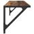 Șemele de perete cu raft 2 pcs Lemn Vechi 80 x 25 x 25,5 cm GartenMobel Dekor