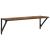 Șemele de perete cu raft 2 pcs Lemn Vechi 80 x 25 x 25,5 cm GartenMobel Dekor