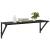 Șemele de perete cu raft 2 pcs Stejar Negru 80 x 25 x 25,5 cm GartenMobel Dekor