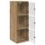 Dulap de perete Stejar Artizanal 35 x 37 x 102 cm Lemn compozit GartenMobel Dekor