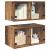 Dulapuri de perete Pe perete 2 pcs Lemn Vechi 68 x 37 x 35 cm GartenMobel Dekor