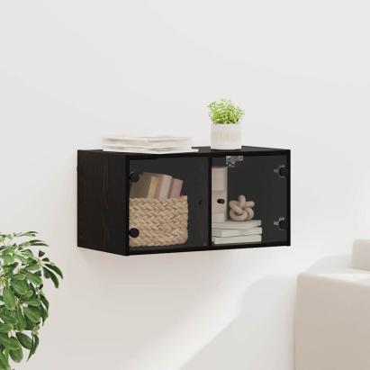 Dulap de perete Stejar Negru 68 x 37 x 35 cm Lemn compozit GartenMobel Dekor