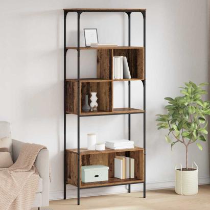 Bibliotecă Lemn Vechi 76 x 33 x 188,5 cm Lemn compozit GartenMobel Dekor