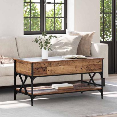 Masă de cafea Lemn Vechi 100 x 50 x 50 cm Lemn compozit GartenMobel Dekor