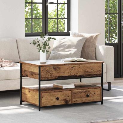 Masă de cafea Lemn Vechi 85 x 50 x 50 cm Lemn compozit GartenMobel Dekor