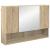 Dulap cu oglindă pentru baie Stejar sonoma 80 x 17 x 55 cm GartenMobel Dekor