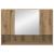 Dulap cu oglindă pentru baie stejar artizanal 80 x 17 x 55 cm GartenMobel Dekor