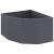 Ghiveci de colț Antracit 60 x 60 x 35 cm Oțel GartenMobel Dekor