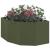 Ghiveci de colț Olivengrønn 60 x 60 x 35 cm Oțel GartenMobel Dekor