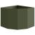 Ghiveci de colț Olivengrønn 45 x 45 x 35 cm Oțel GartenMobel Dekor