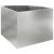 Ghiveci de colț Argintiu 45 x 45 x 35 cm Oțel galvanizat GartenMobel Dekor