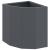 Ghiveci de colț Antracit 30 x 30 x 35 cm Oțel GartenMobel Dekor