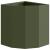 Ghiveci de colț Olivengrønn 30 x 30 x 35 cm Oțel GartenMobel Dekor