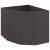 Ghiveci de colț Negru 60 x 60 x 50 cm Oțel GartenMobel Dekor