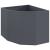 Ghiveci de colț Antracit 60 x 60 x 50 cm Oțel GartenMobel Dekor