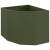 Ghiveci de colț Olivengrønn 60 x 60 x 50 cm Oțel GartenMobel Dekor