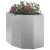 Ghiveci de colț Argintiu 45 x 45 x 50 cm Oțel inoxidabil GartenMobel Dekor