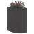 Ghiveci de colț Negru 30 x 30 x 50 cm Oțel GartenMobel Dekor