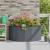 Jardinieră Antracit 120 x 60 x 50 cm Oțel GartenMobel Dekor