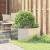 Jardinieră Argintiu 120 x 120 x 50 cm Oțel Galvanizat GartenMobel Dekor