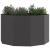 Jardinieră Negru 90 x 90 x 50 cm Oțel GartenMobel Dekor