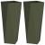 Jardinieră 2 pcs Verde măsliniu 30 x 30 x 75 cm Oțel GartenMobel Dekor