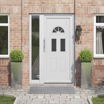 Jardinieră 2 pcs Argintiu 30 x 30 x 75 cm Oţel inoxidabil GartenMobel Dekor