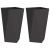 Jardinieră 2 pcs Negru 40 x 40 x 75 cm Oțel GartenMobel Dekor