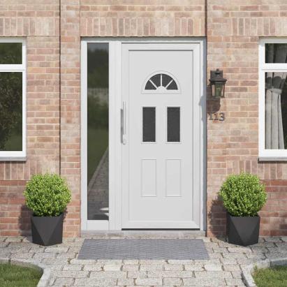 Jardinieră 2 pcs Negru 30 x 30 x 30 cm Oțel GartenMobel Dekor