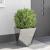 Jardinieră 2 pcs Argintiu 50 x 50 x 50 cm Oțel Galvanizat GartenMobel Dekor