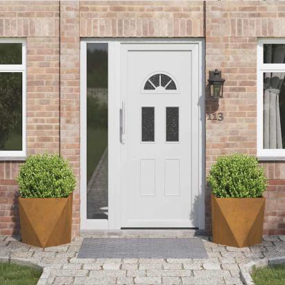 Jardinieră 2 pcs Ruginit 50 x 50 x 50 cm GartenMobel Dekor