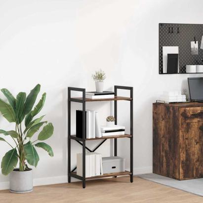 Raft pentru cărți Stejar fumuriu 56 x 34 x 96 cm Lemn compozit GartenMobel Dekor