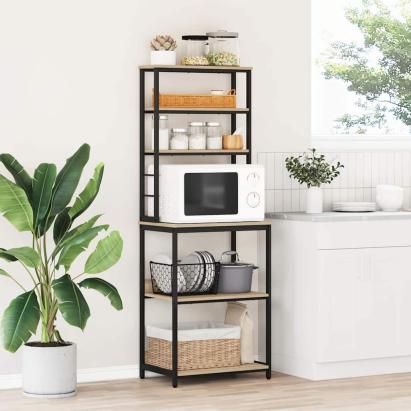 Raft de bucătărie Stejar Sonoma 60 x 40 x 168 cm Lemn compozit GartenMobel Dekor