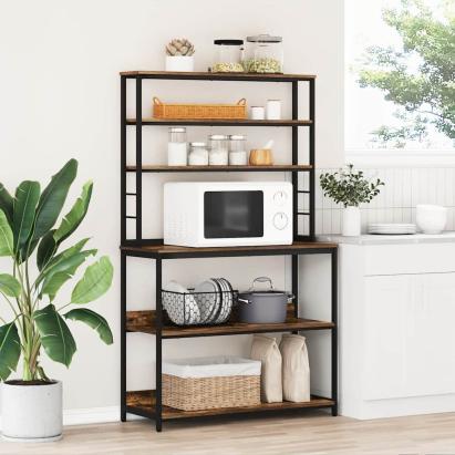 Raft de bucătărie Stejar fumuriu 100 x 40 x 168 cm GartenMobel Dekor