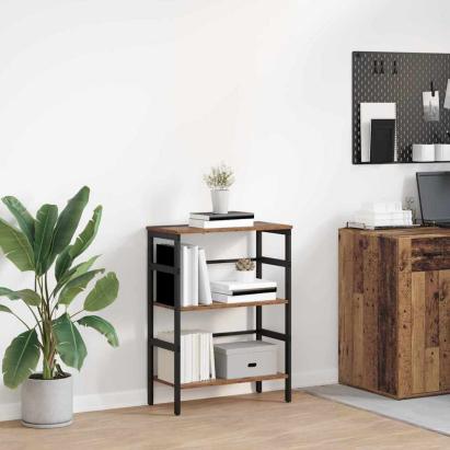 Raft pentru cărți Lemn Vechi 60 x 29,5 x 81 cm Lemn compozit GartenMobel Dekor