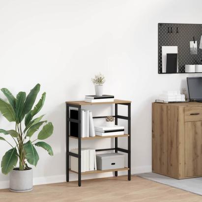 Raft pentru cărți Stejar Artizanal 60 x 29,5 x 81 cm GartenMobel Dekor