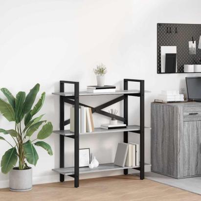 Raft pentru cărți Gri Sonoma 100 x 33,5 x 102 cm Lemn compozit GartenMobel Dekor