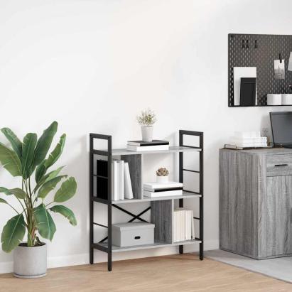 Raft pentru cărți Gri Sonoma 75 x 30 x 91 cm Lemn compozit GartenMobel Dekor