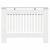 Capac pentru radiator Alb lucios 112 x 19 x 81,5 cm GartenMobel Dekor