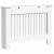 Capac pentru radiator Alb lucios 112 x 19 x 81,5 cm GartenMobel Dekor