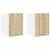 Dulap suspendat Riga 2 pcs Stejar Sonoma și Alb 30 x 31 x 40 cm GartenMobel Dekor