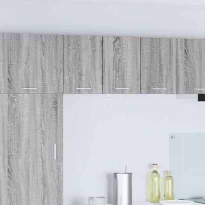 Dulap suspendat cu raft Riga Gri Sonoma și Alb 30 x 31 x 40 cm GartenMobel Dekor