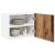 Dulap suspendat Riga 2 pcs Lemn vechi și Alb 50 x 31 x 40 cm GartenMobel Dekor